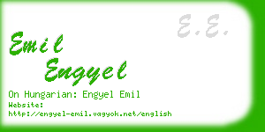 emil engyel business card